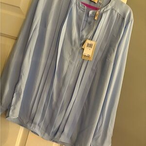 Chic Light Blue Button-Up Shirt
